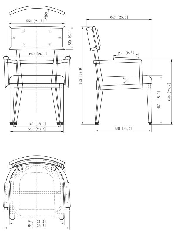 Line Drawing Armchair