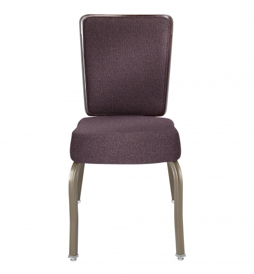 8108 Wood Back Aluminum Stacking Chair